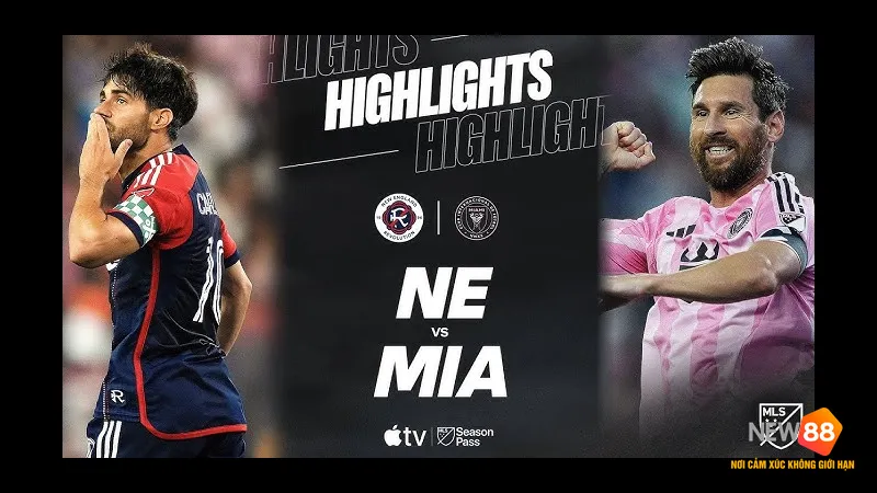 Cầu thủ của Inter Miami vượt qua hậu vệ của New England bằng kỹ thuật đi bóng tinh tế